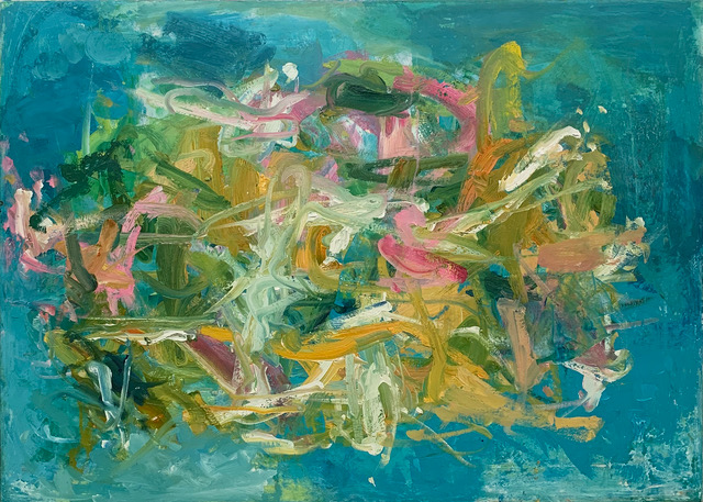 Undersea (Coral Reef) IV 32” x 44” Oil/canvas 2018-2019