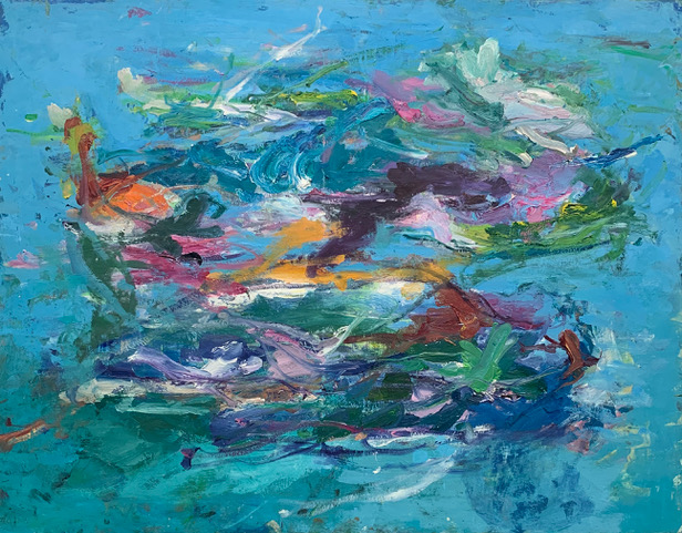 Undersea (Coral Reef) V 36” x 46” Oil/canvas 2018-019