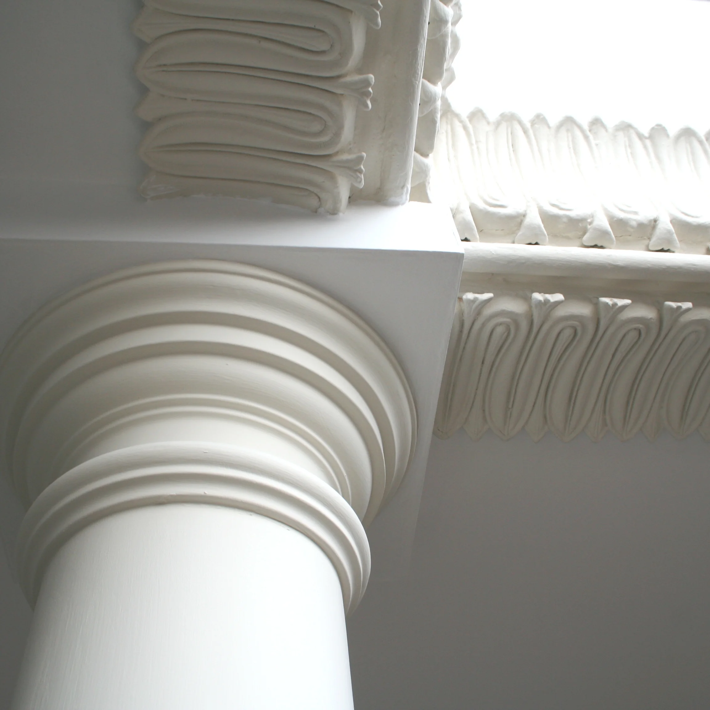 Restoration of original plaster ceiling