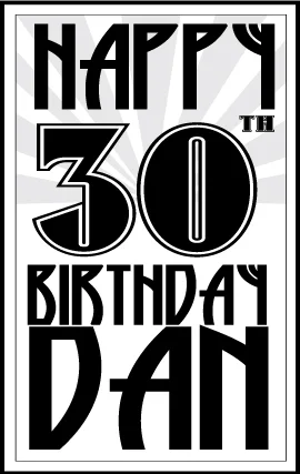 Birthday Wine Label