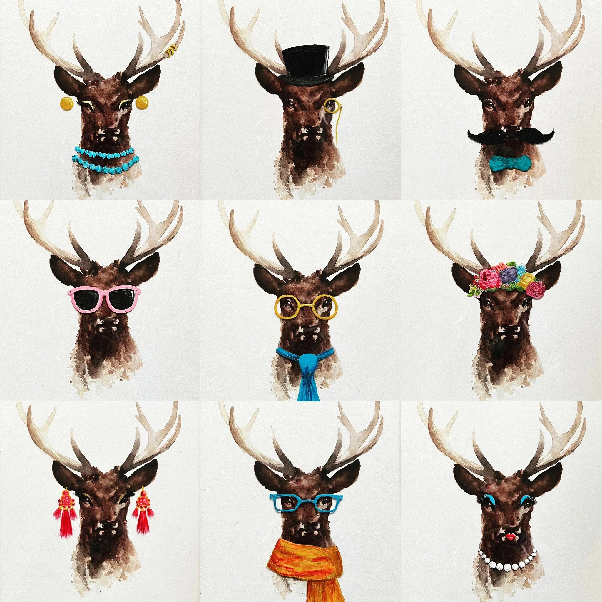 Customized Deer Prints for Hotel Frisco