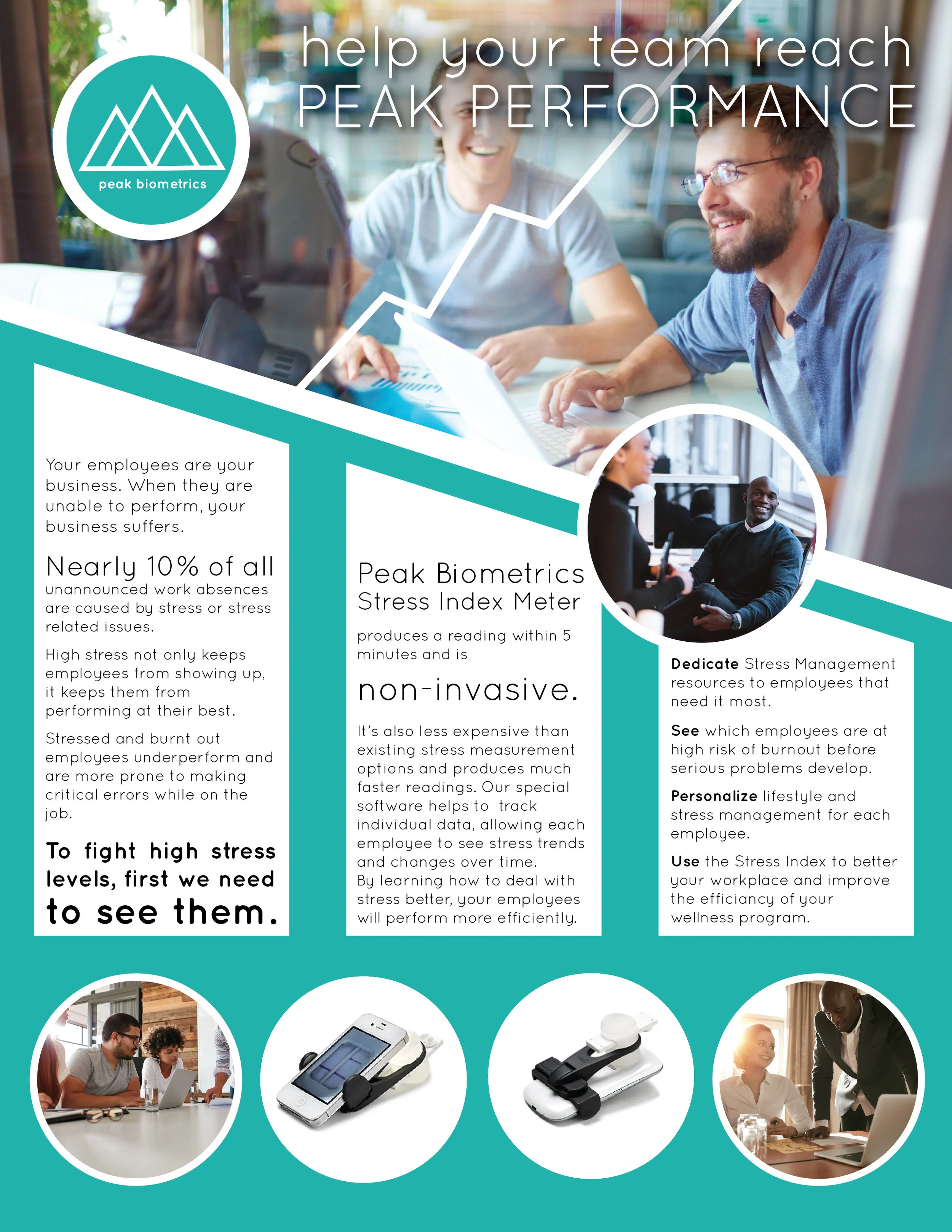 Peak Biometrics Sample Business Flyer