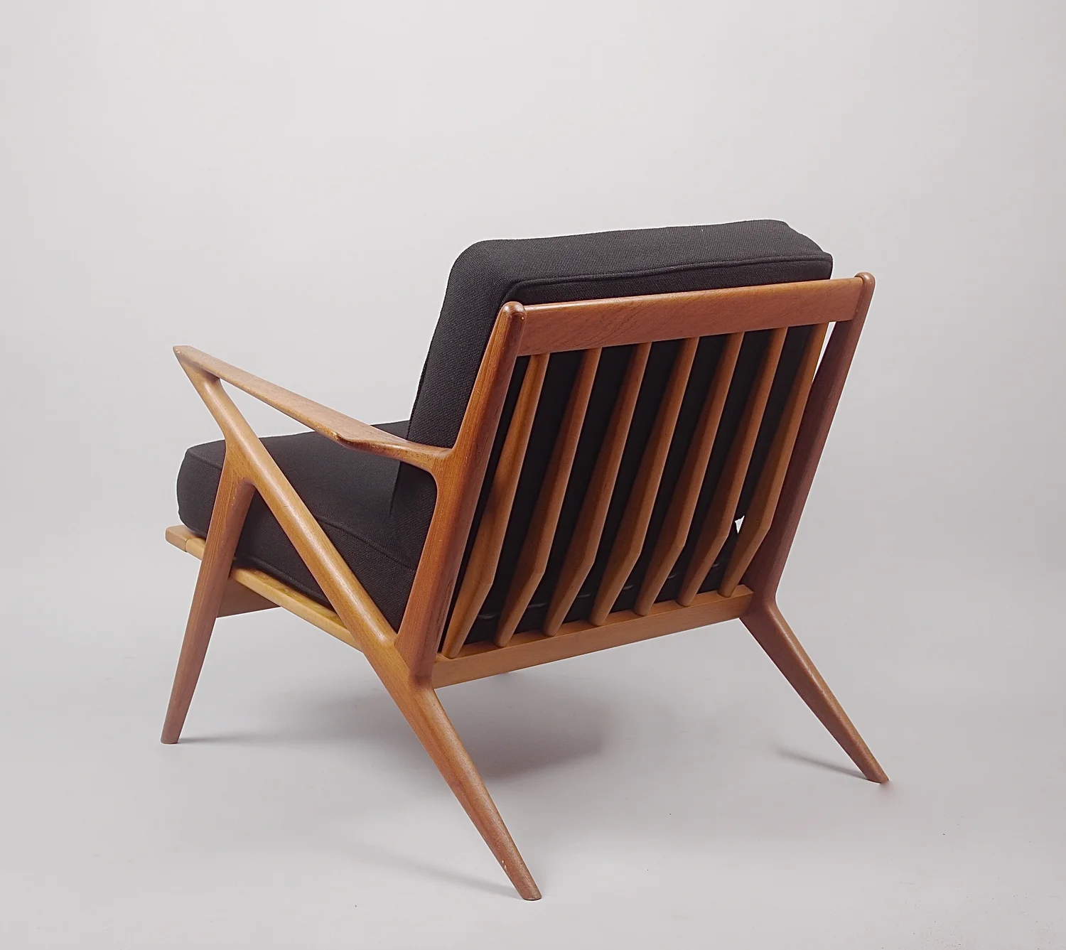 Faux Leather Armchair Wood Z Armchair SOLD* Vintage Danish Modern