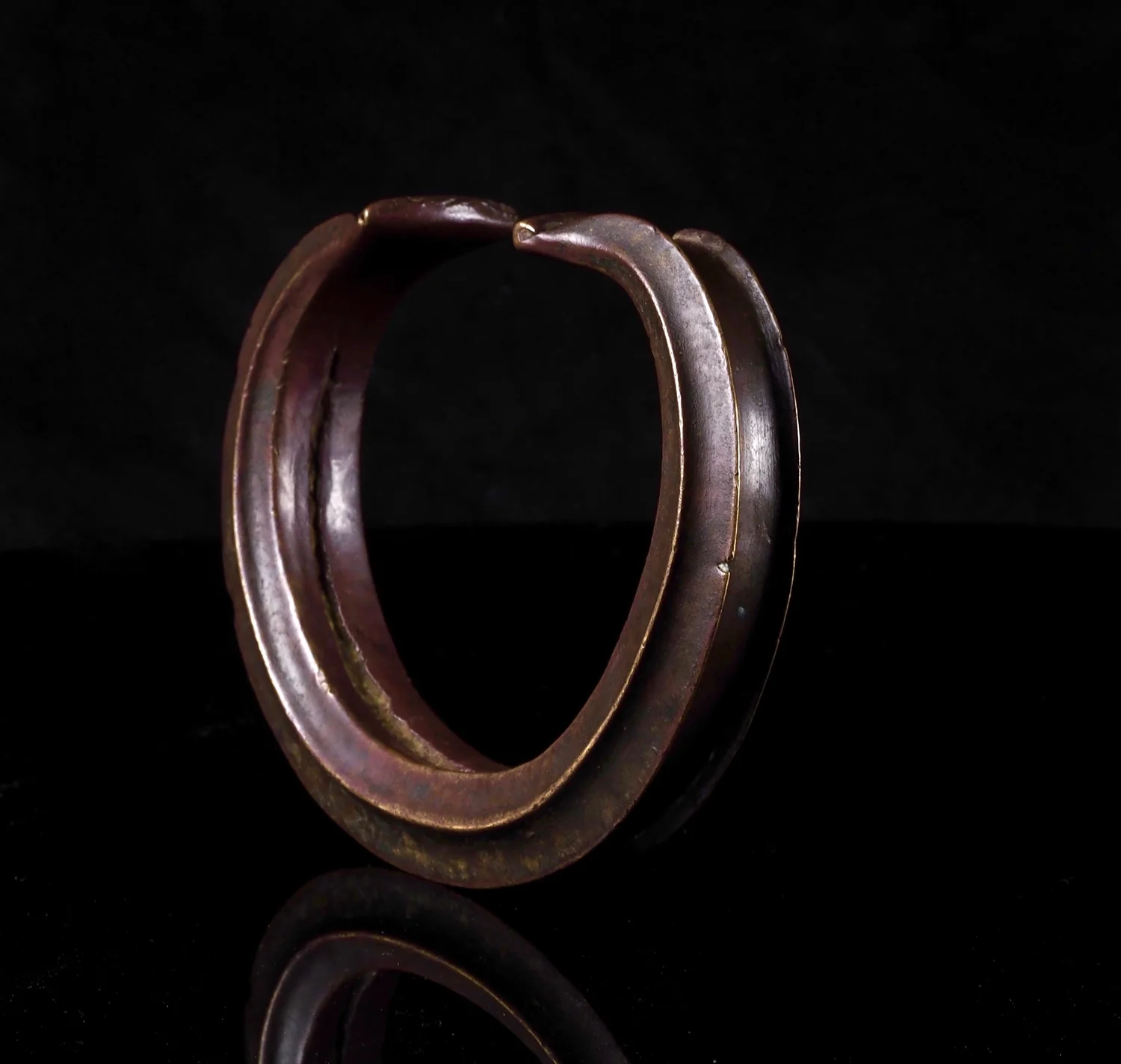 Collier Torque Fang En Bronze Vers 1900 - Art Tribal Gabon, Océanie, Amérique Du Sud