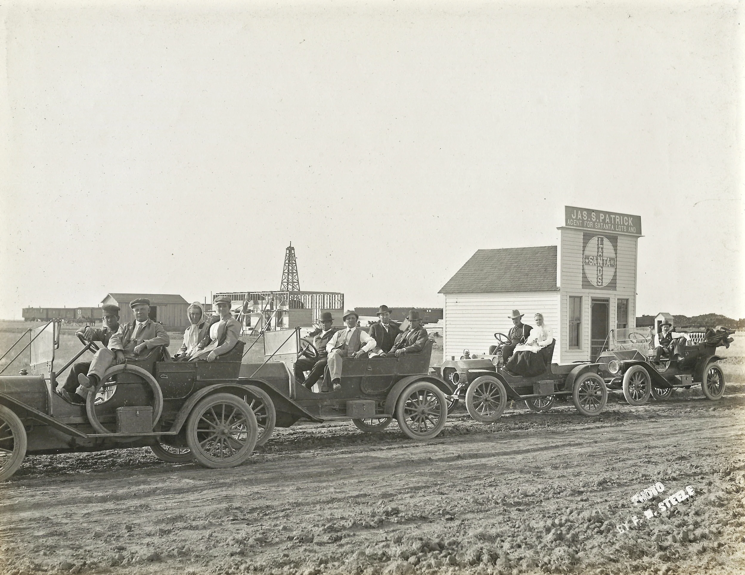 Looking northwest on main street in Satanta Kansas