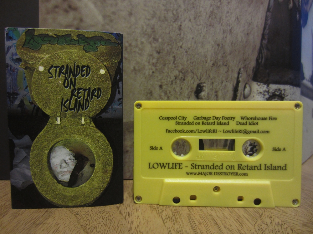 Lowlife - Stranded on Retard Island cassette tape