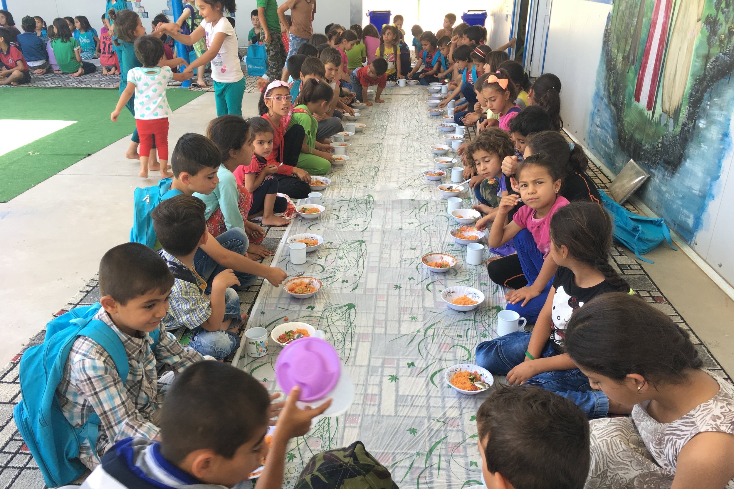 200 children get a hot meal every school day.
