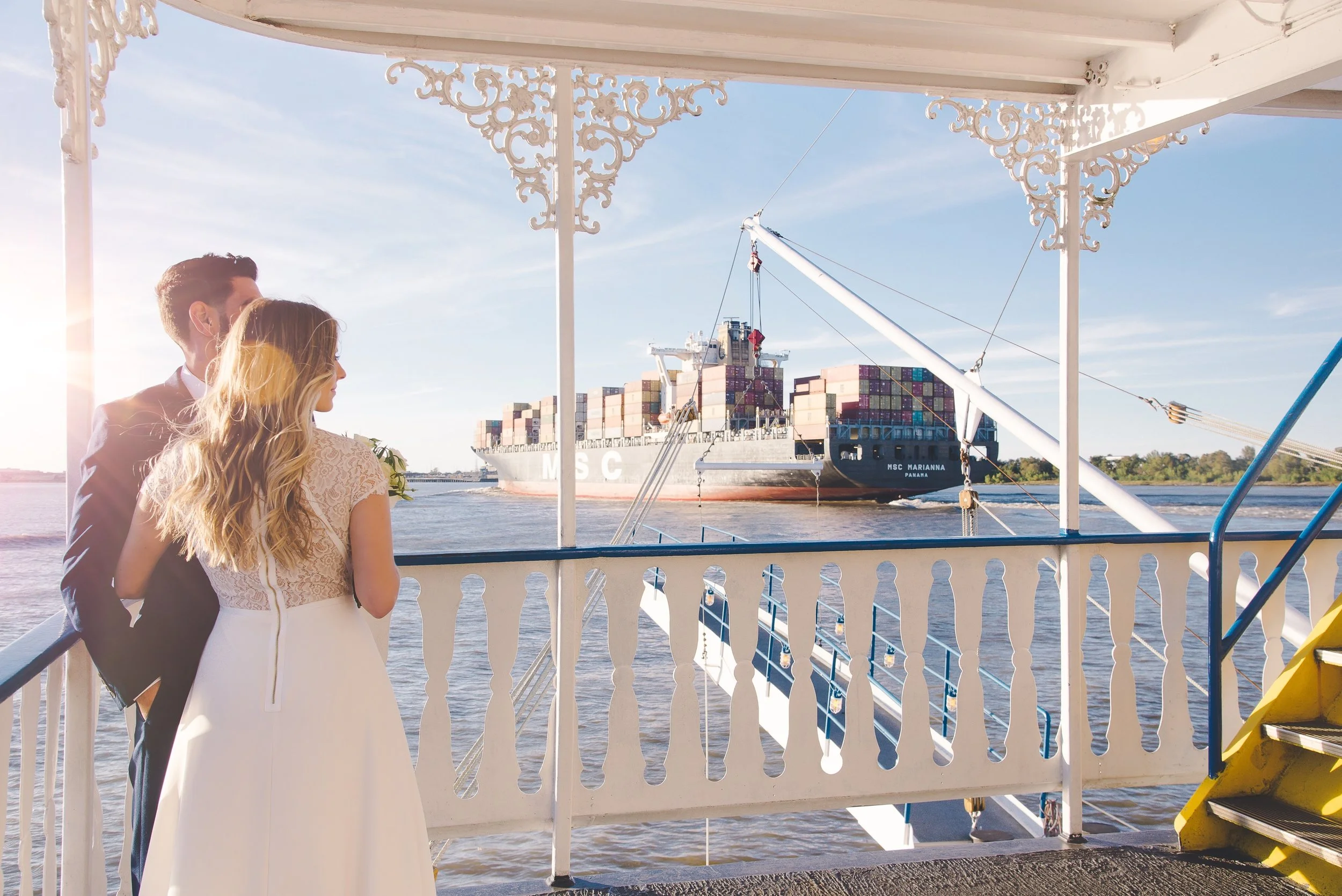 Paddlewheeler Creole Queen I Styled Wedding Shoot
