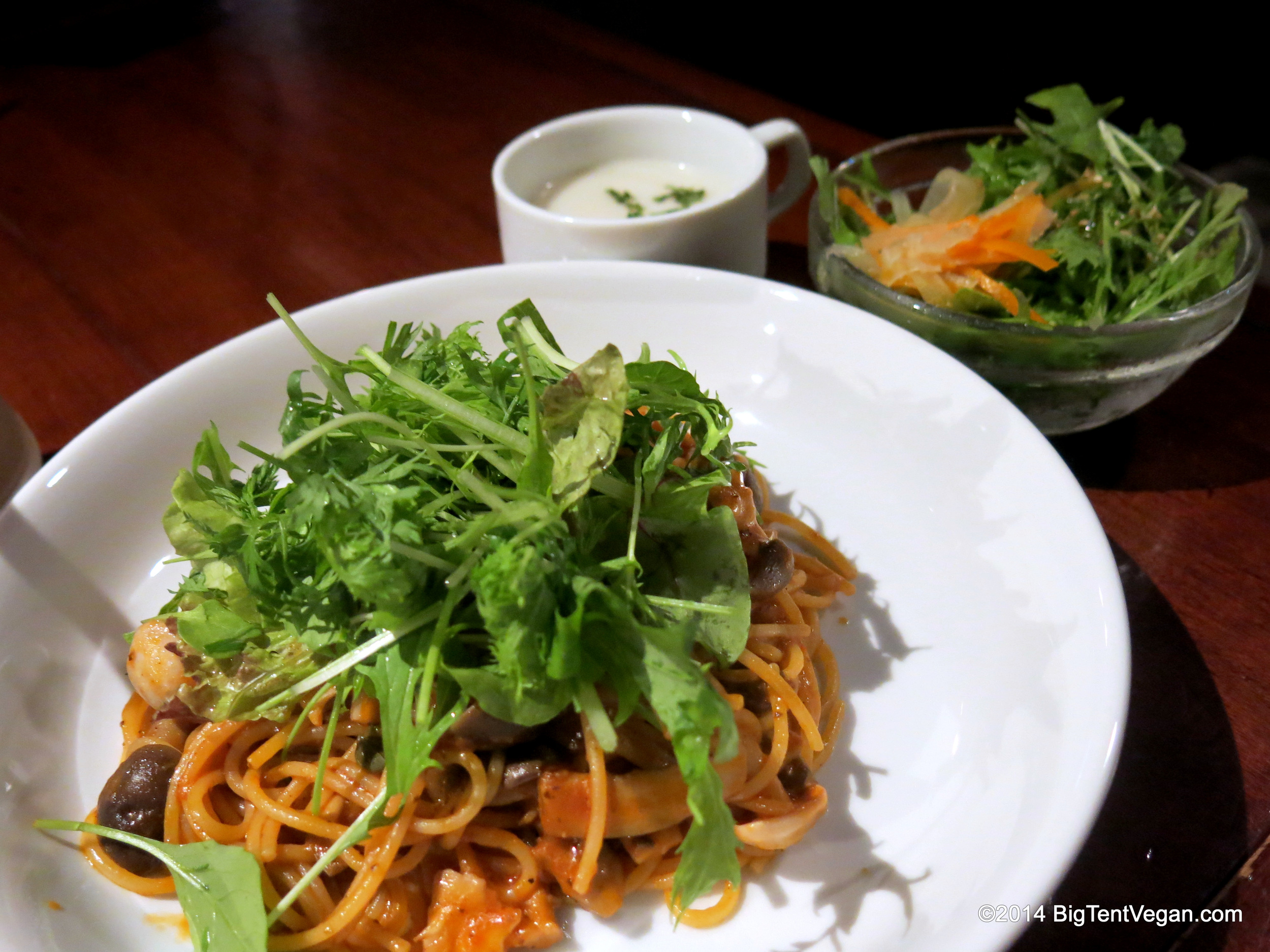 Pasta with Veggies and Tomato Sauce
