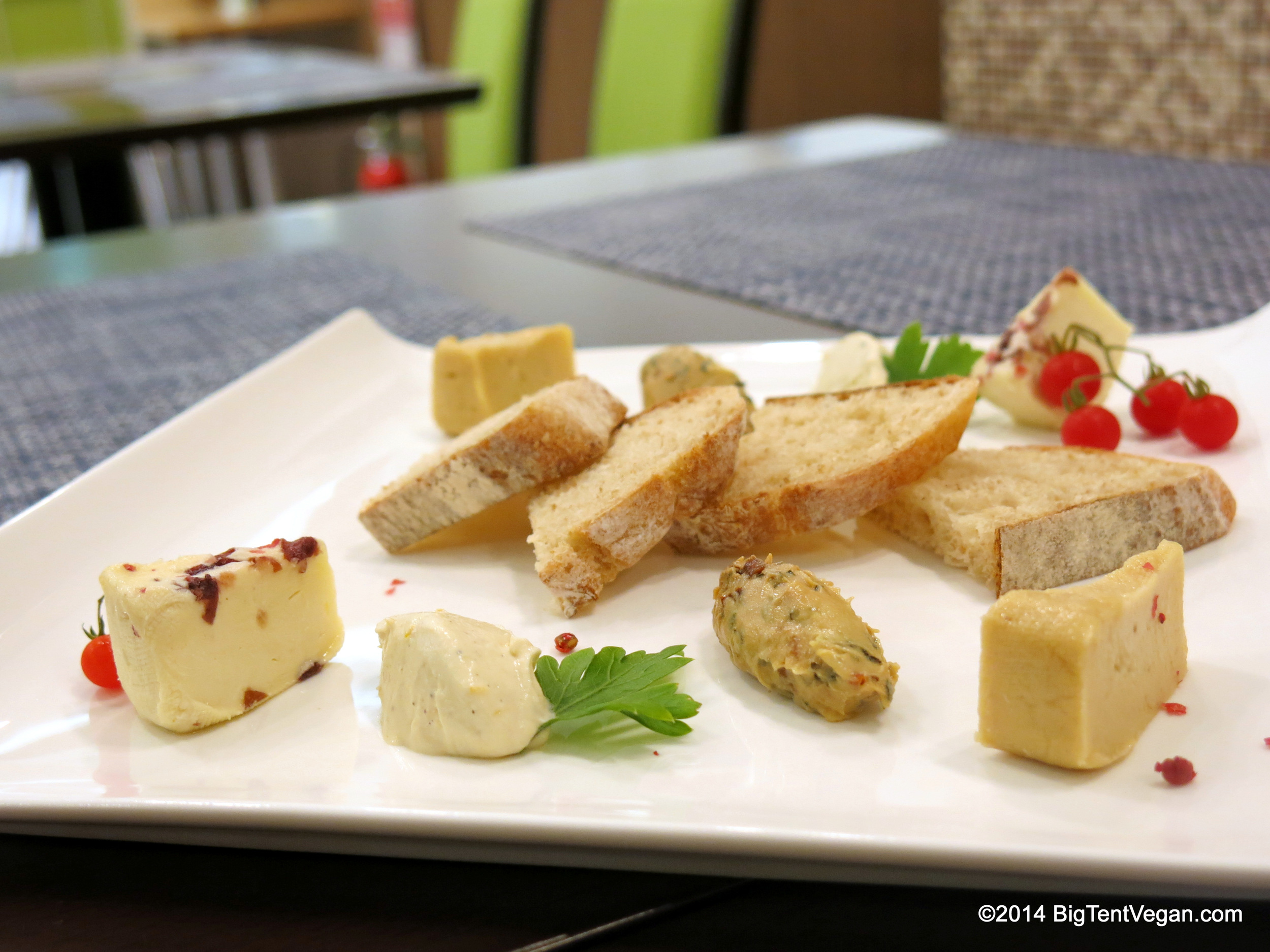 Vegan Cheese Plate (Four Flavors) from 100% vegan Choice Café and Restaurant in Kyoto, Japan