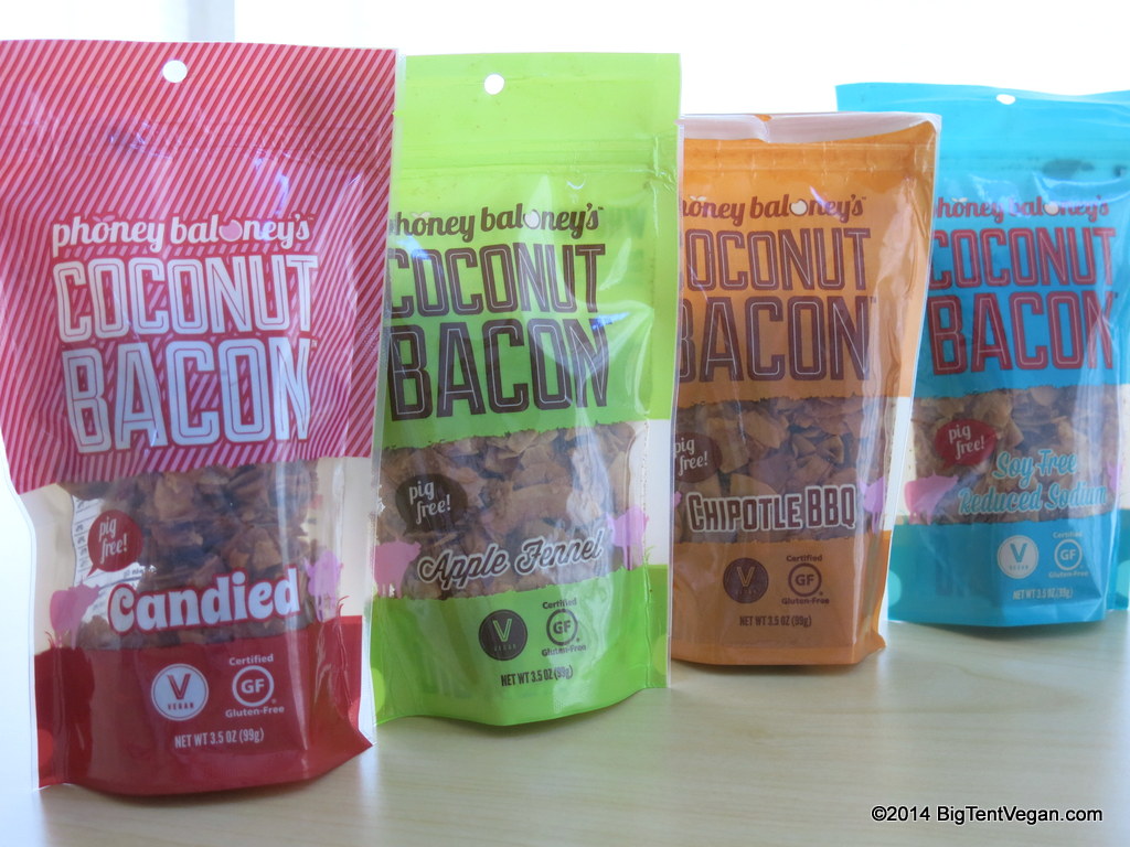 Phoney Baloney's Coconut Bacon (now in 5 flavors!) Purchase online through Rations Foods or at your favorite health food store . Limited time 50% holiday sale through this link!