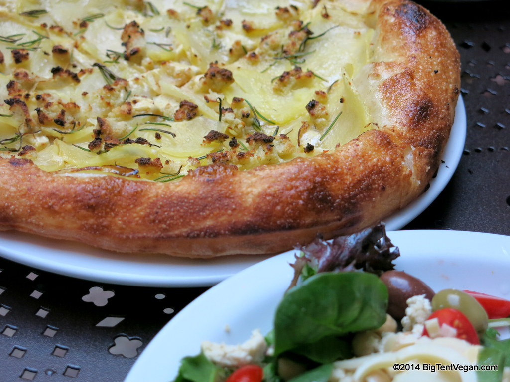 Freesoulcaffe (Tustin, CA, USA) Their Potato Rosemary Pizza is one of the best pizzas we've ever had. Plus they have gourmet pasta, burgers, sammies, desserts, and more.