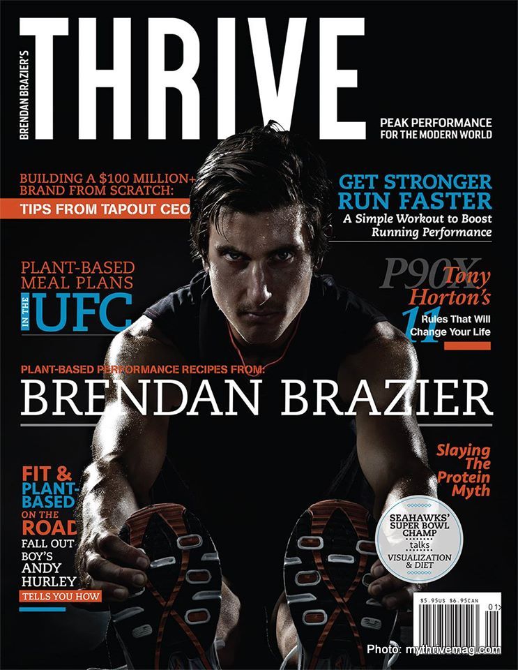 Subscription to Brendan Brazier's Thrive Magazine for plant-based athletes.