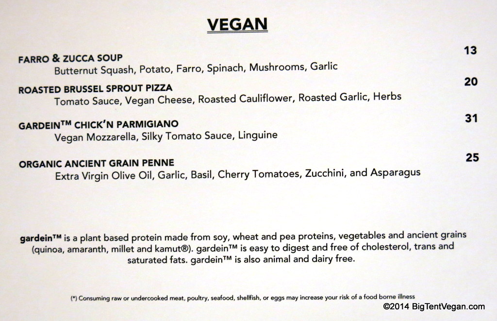 Allegro at the wynn (vegan menu as of Dec 2014)