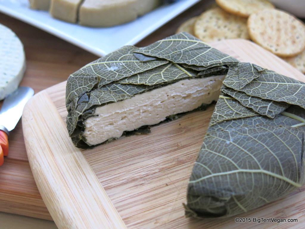 Vegan Fresh Loire Valley in a fig leaf cheese by miyoko's kitchen