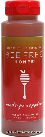 Vegan Bee Free Honee (made from apple nectar). available in specialty health food stores and online at veganessentials.com .