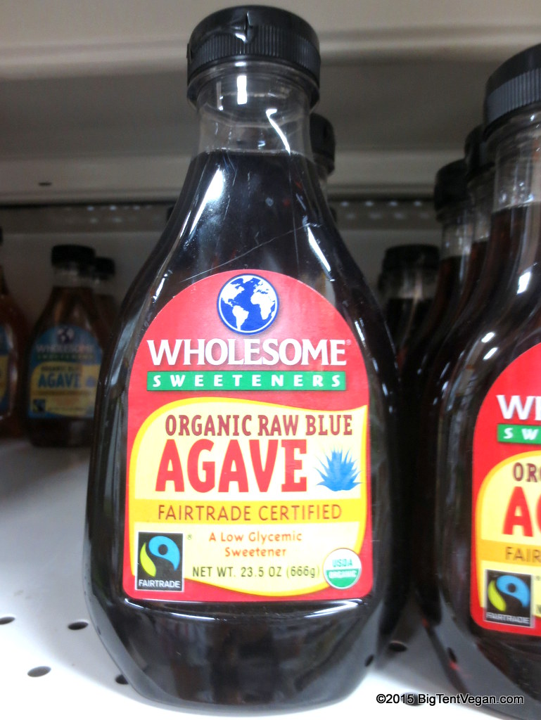 Organic Raw Blue Agave Nectar (the non-raw variety is much lighter in color; closer to the color of most honey).