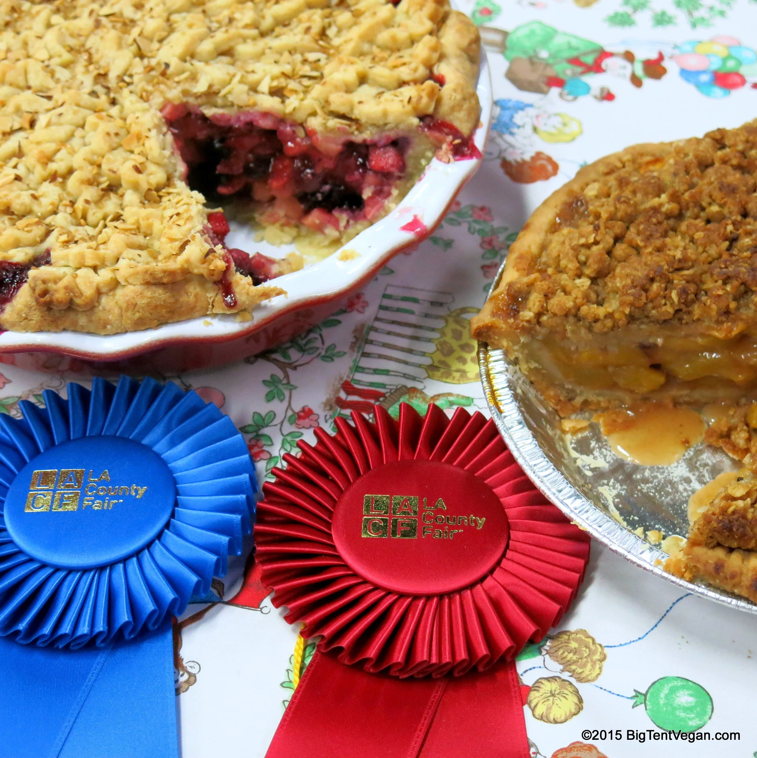 Vegan Pies Take 1st AND 2nd Place at 2015 Los Angeles County Fair All-American Pie Contest