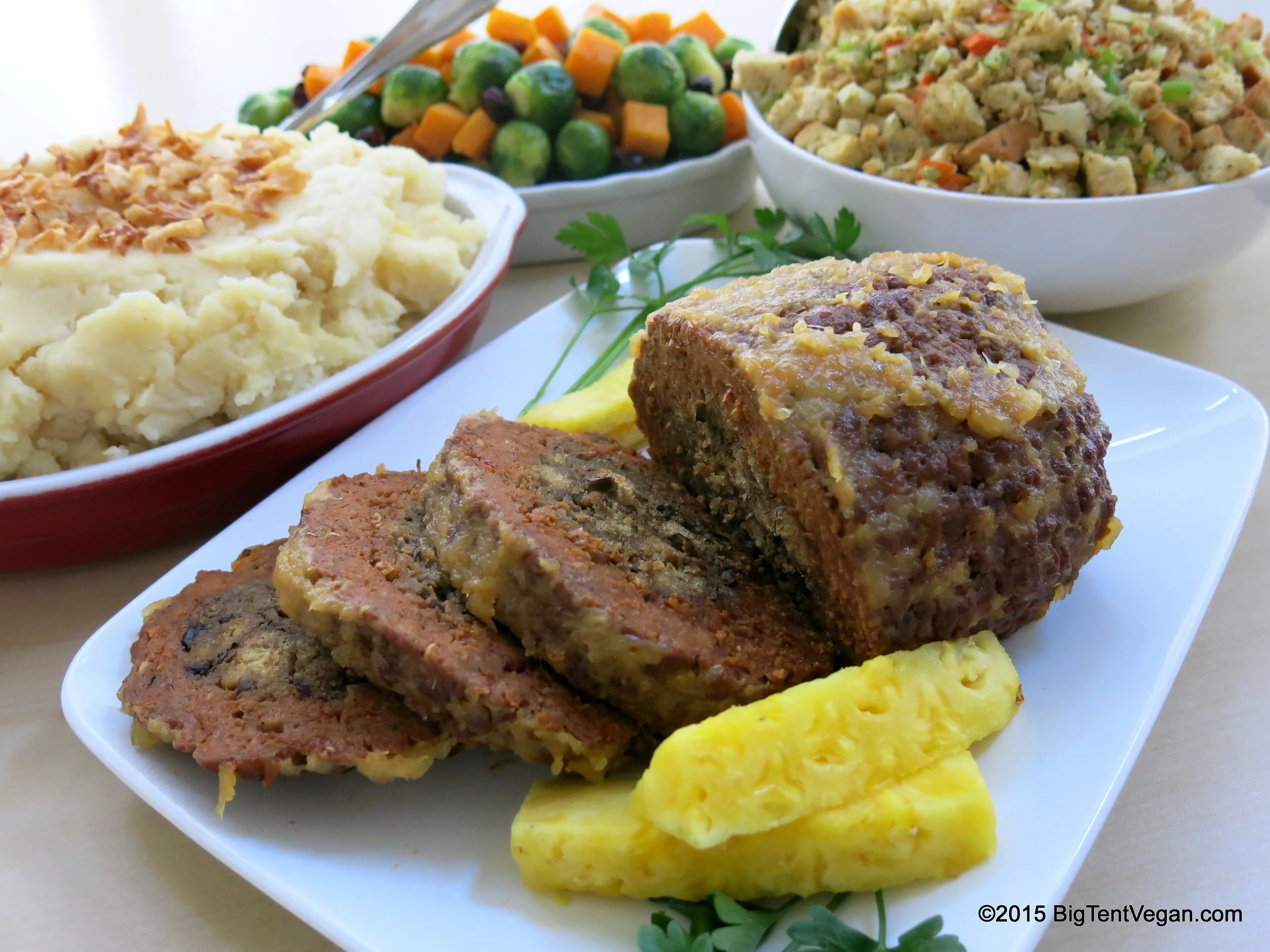 Field Roast Smokey Forager's Roast with Pineapple Mustard Glaze