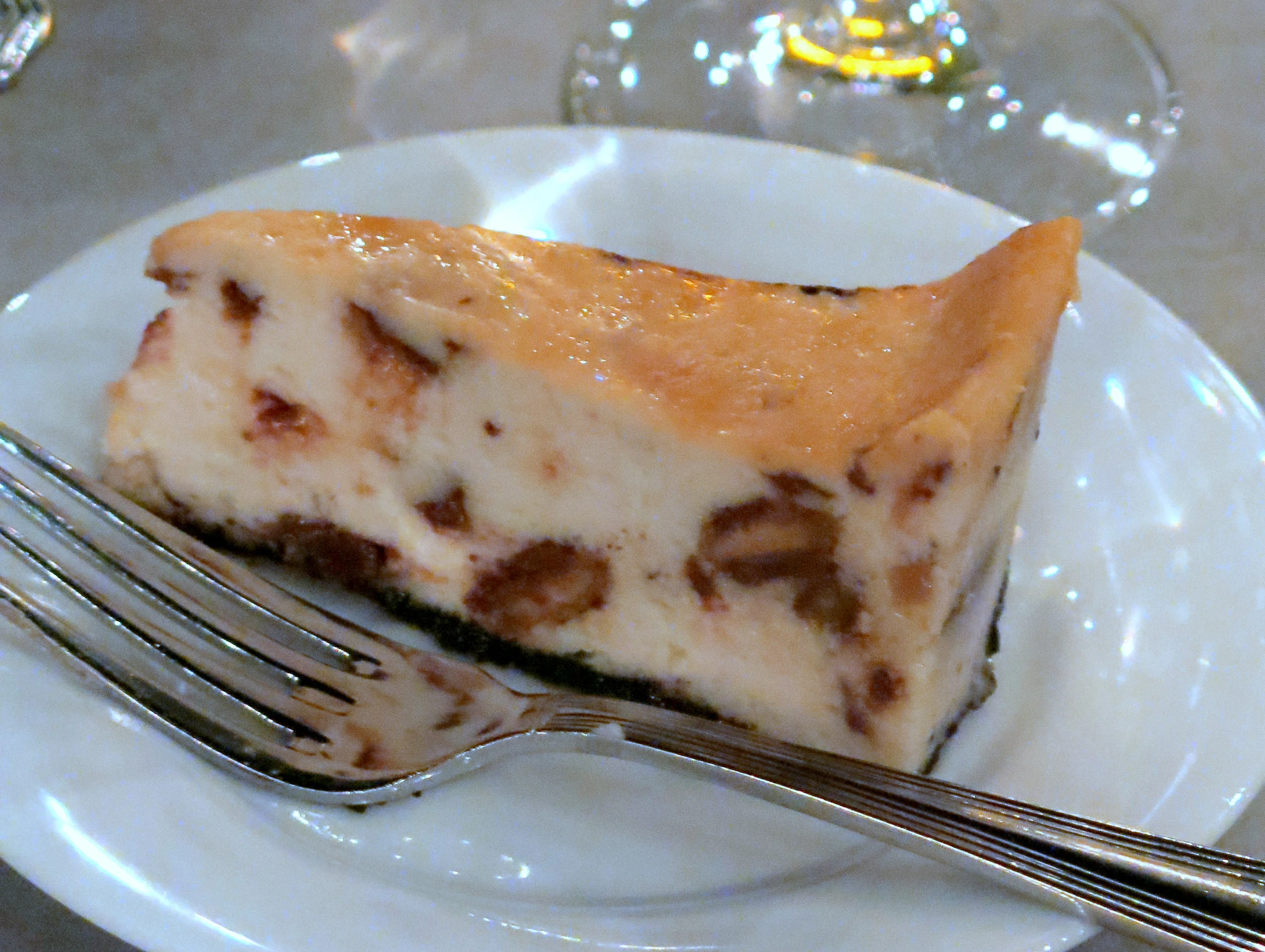 Dessert, too!! Butterfinger cheesecake (vegan, of course)