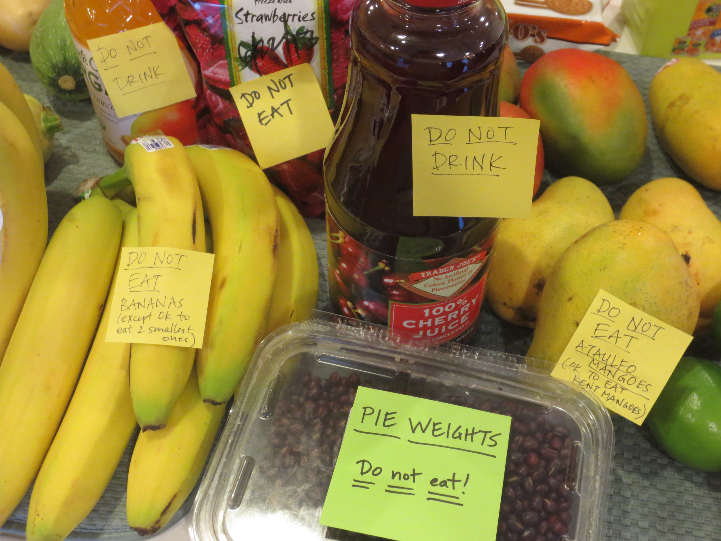 A common sight in our kitchen, around competition season.