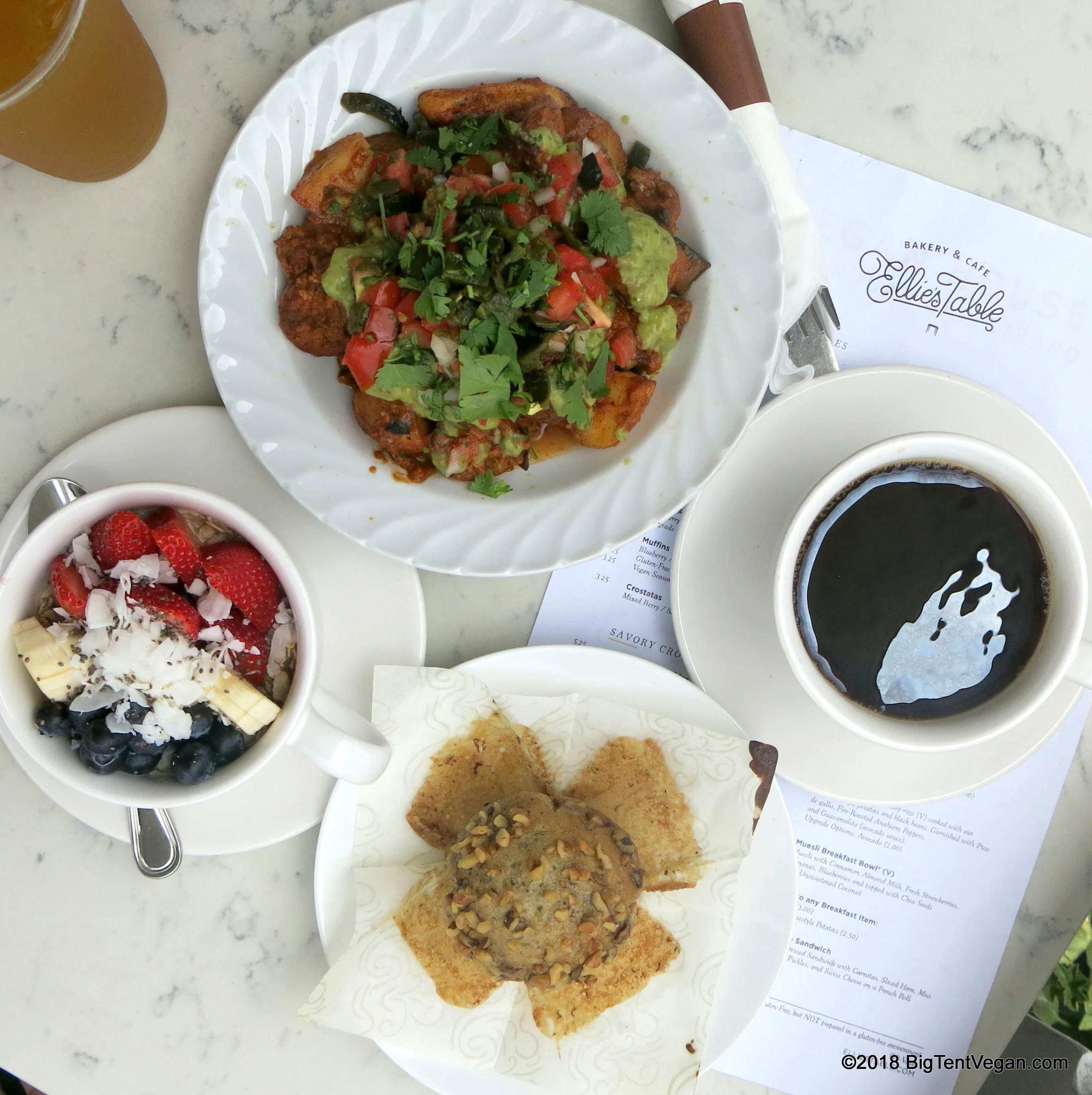 Vegan Breakfast & Brunch Options at Ellie's Table in South Orange County, CA, USA