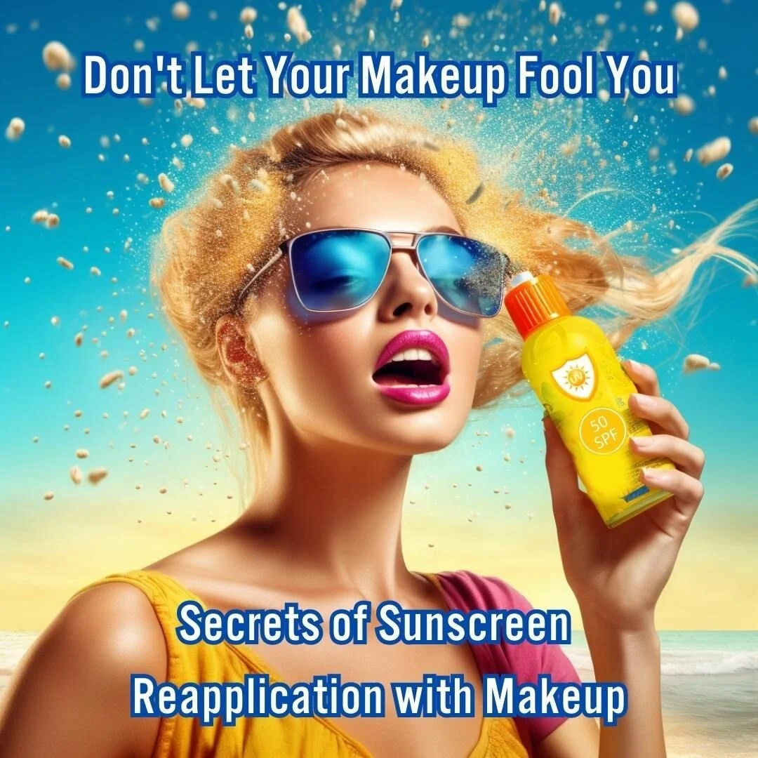 🌞 Don&rsquo;t Let Your Makeup Fool You: Secrets of Sunscreen Reapplication Over Makeup 🌞 Discover the art of sunscreen reapplication, even when you have makeup on, in our latest blog post. 💄💦 Learn four unique methods to keep your skin protected 