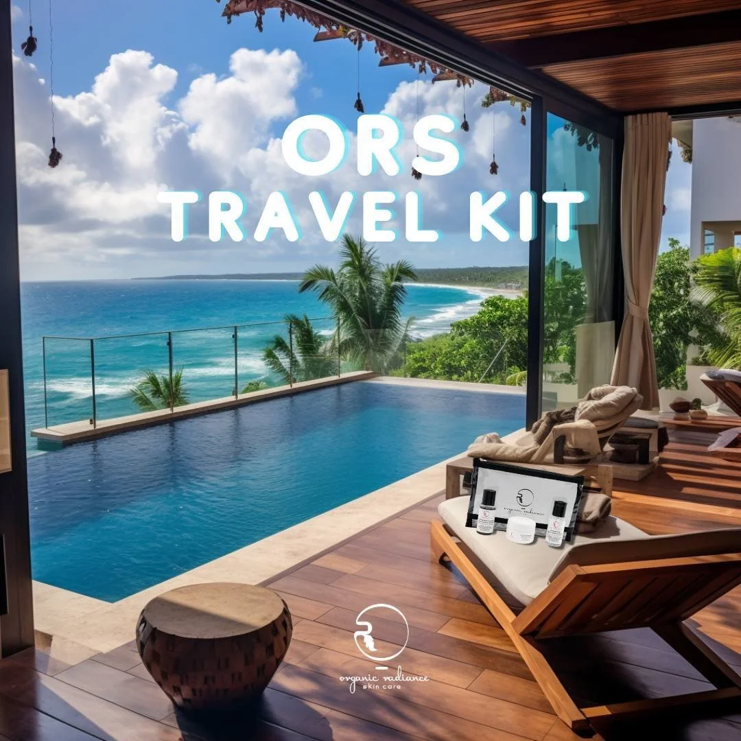 Ocean views from the infinity pool.💦 Never leave home without your Travel Kit from Organic Radiance Skincare! 🧳✈️

Packing for your next getaway?🌴 Don't forget the essentials - like protecting your skin while on vacation.🛫 Our Travel Kit has ever