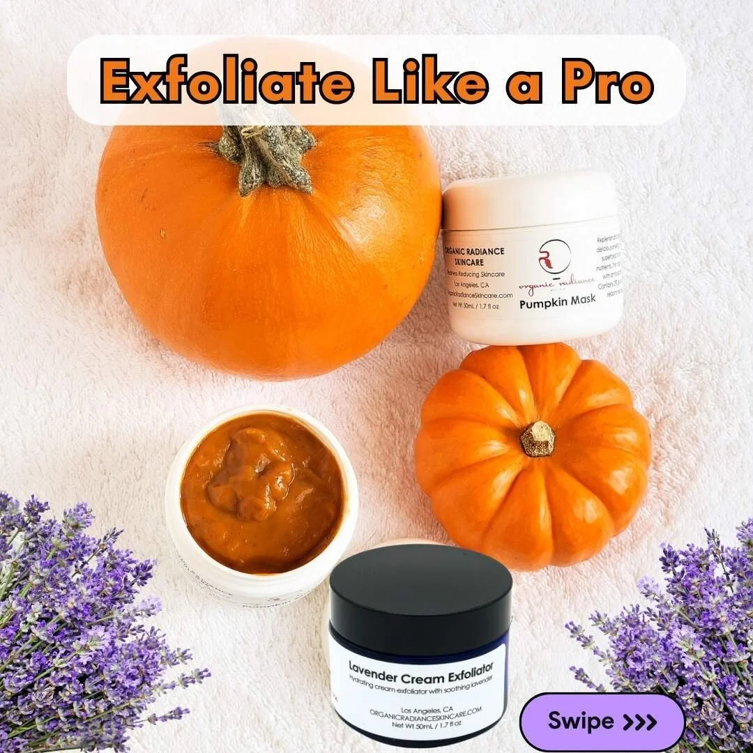 Say Hello to Nourished, Glowing Skin 🌟 with Organic Radiance Skincare's Lavender Cream Exfoliator &amp; Pumpkin Mask with 2% Glycolic Acid!

Hey there, radiant souls! 💖 Do you ever feel like your skin is just begging for a little TLC? Are you tired
