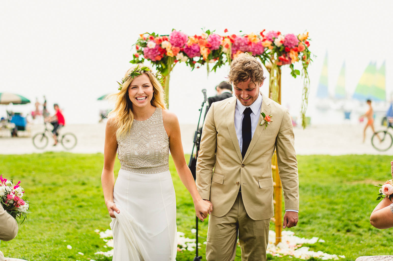 Catamaran Wedding Photo