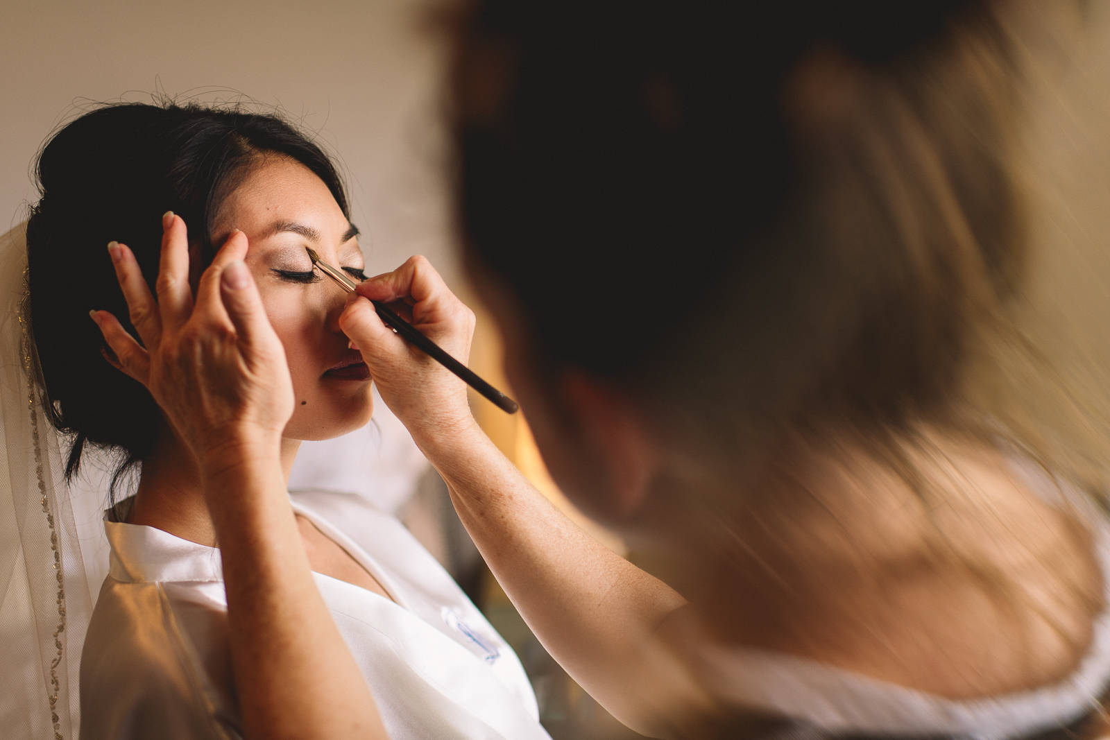 makeup on bride