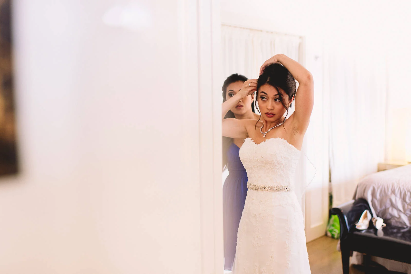 bride getting ready