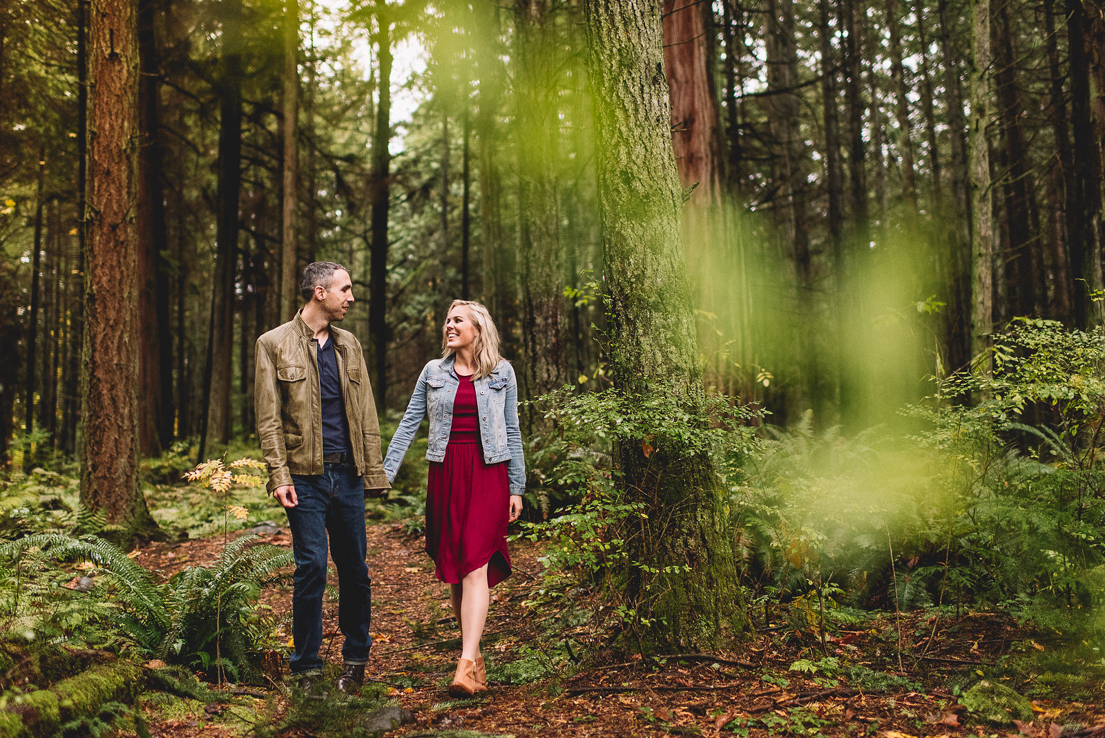 couple in canadian forest