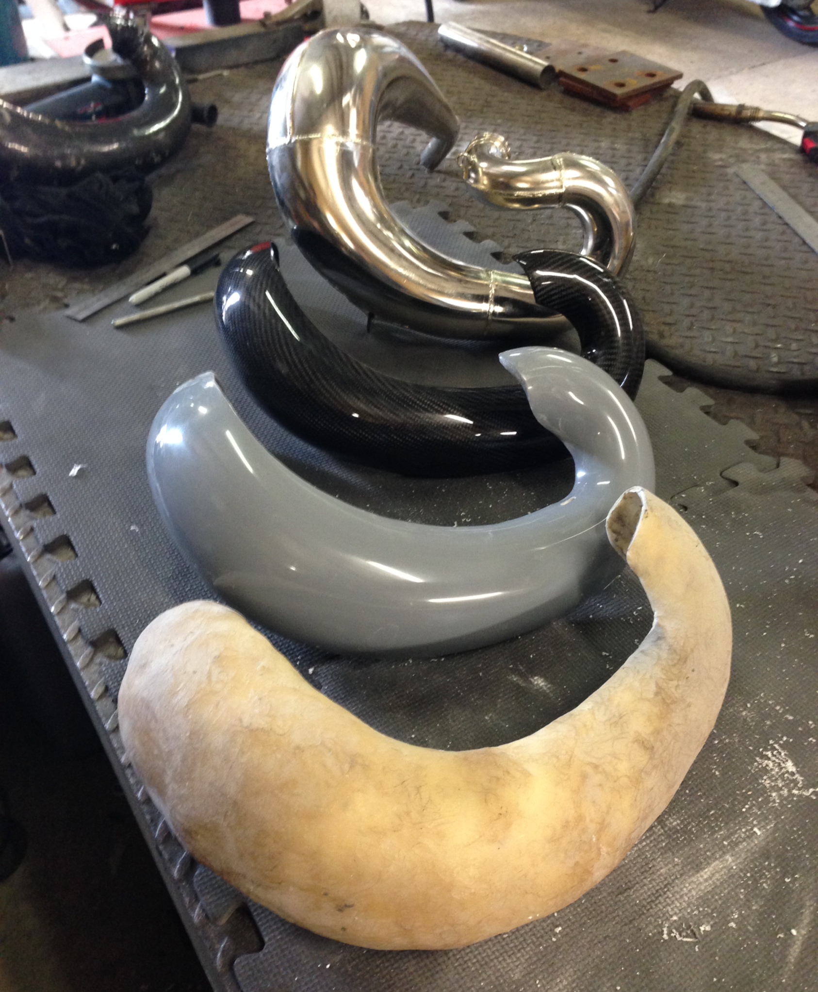 Moulds create plugs that create moulds that create parts that create awesome carbon protection.