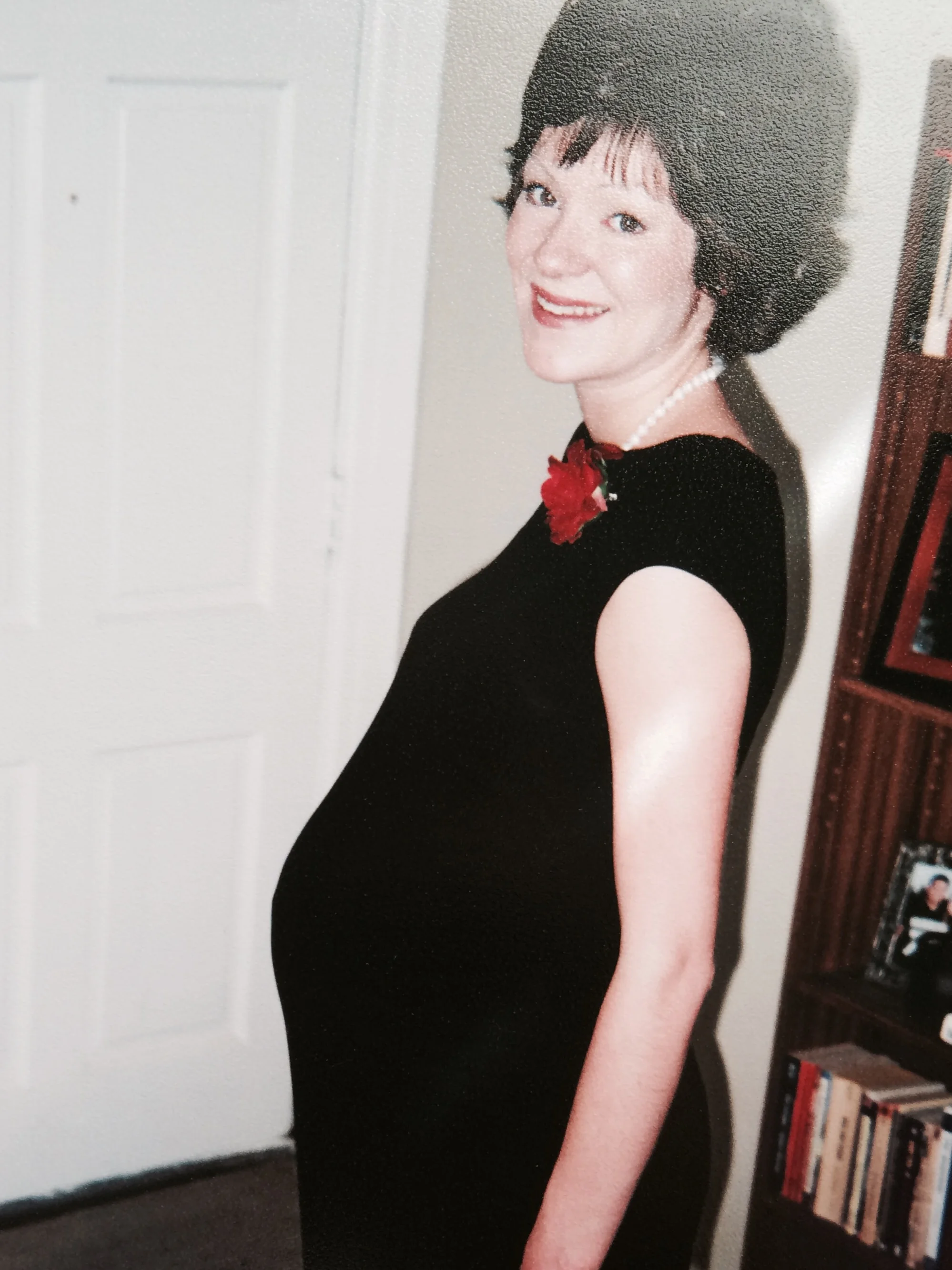 Already sporting the "Mom Hair" :)