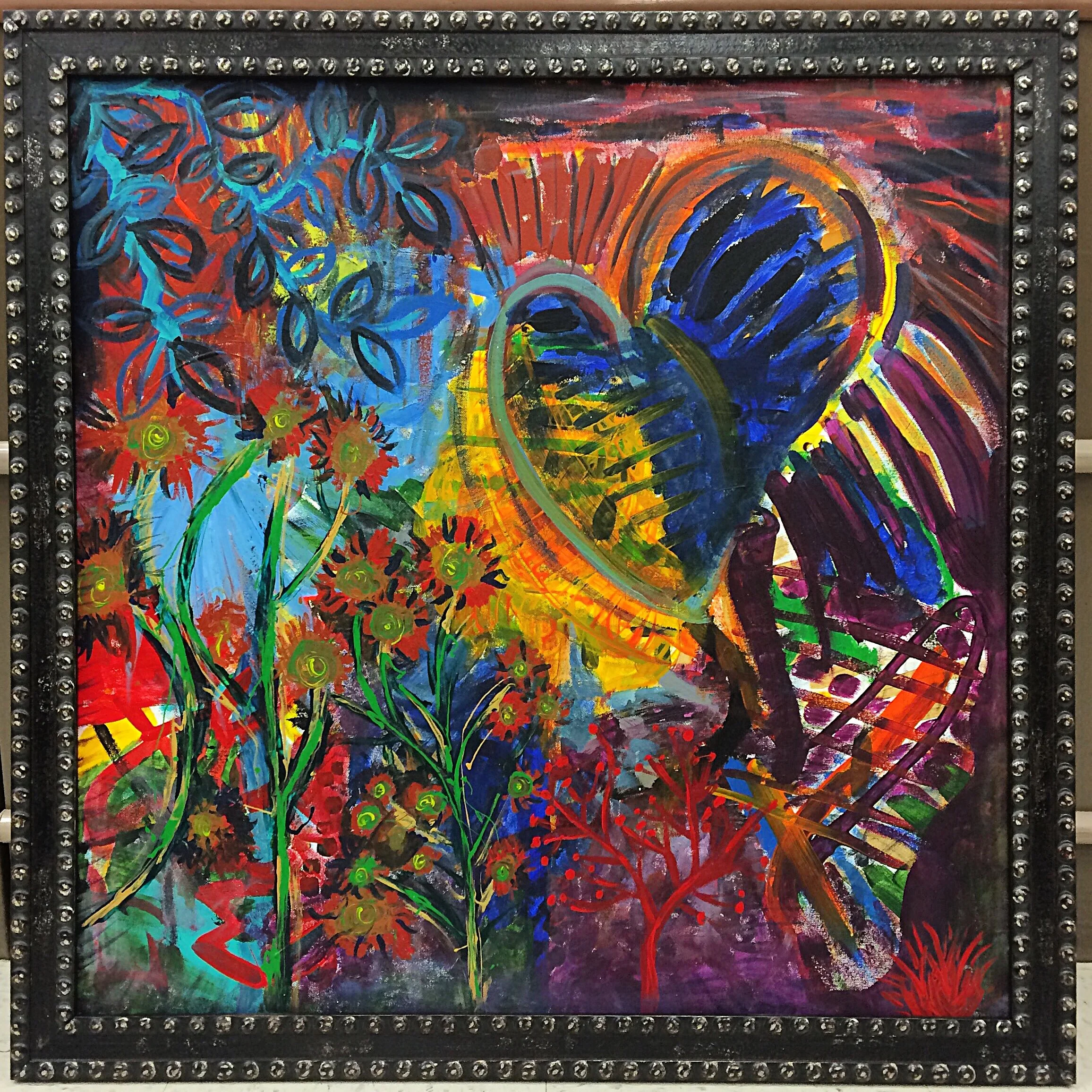 "Love In Progress" My first painting ever.
