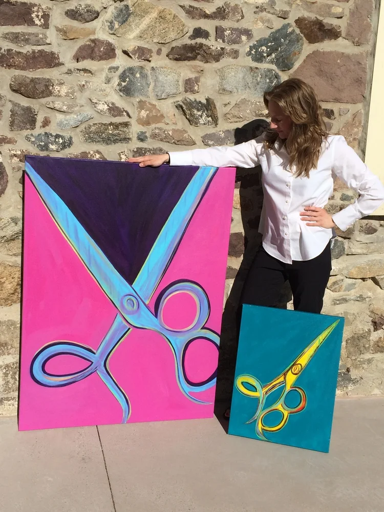 Original Wall Art Painting Acrylic on Canvas Large and Small by Erika Rachel Bianconi - Female Artist, Self Taught, Hand Made, One of Kind Piece