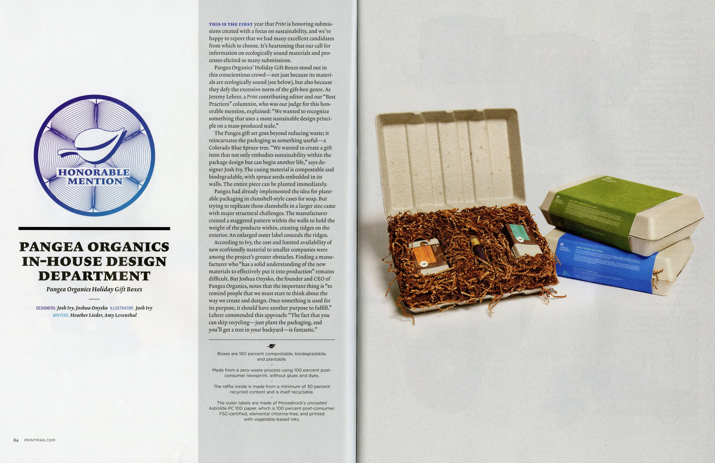 Honorable Mention: Pangea Organics