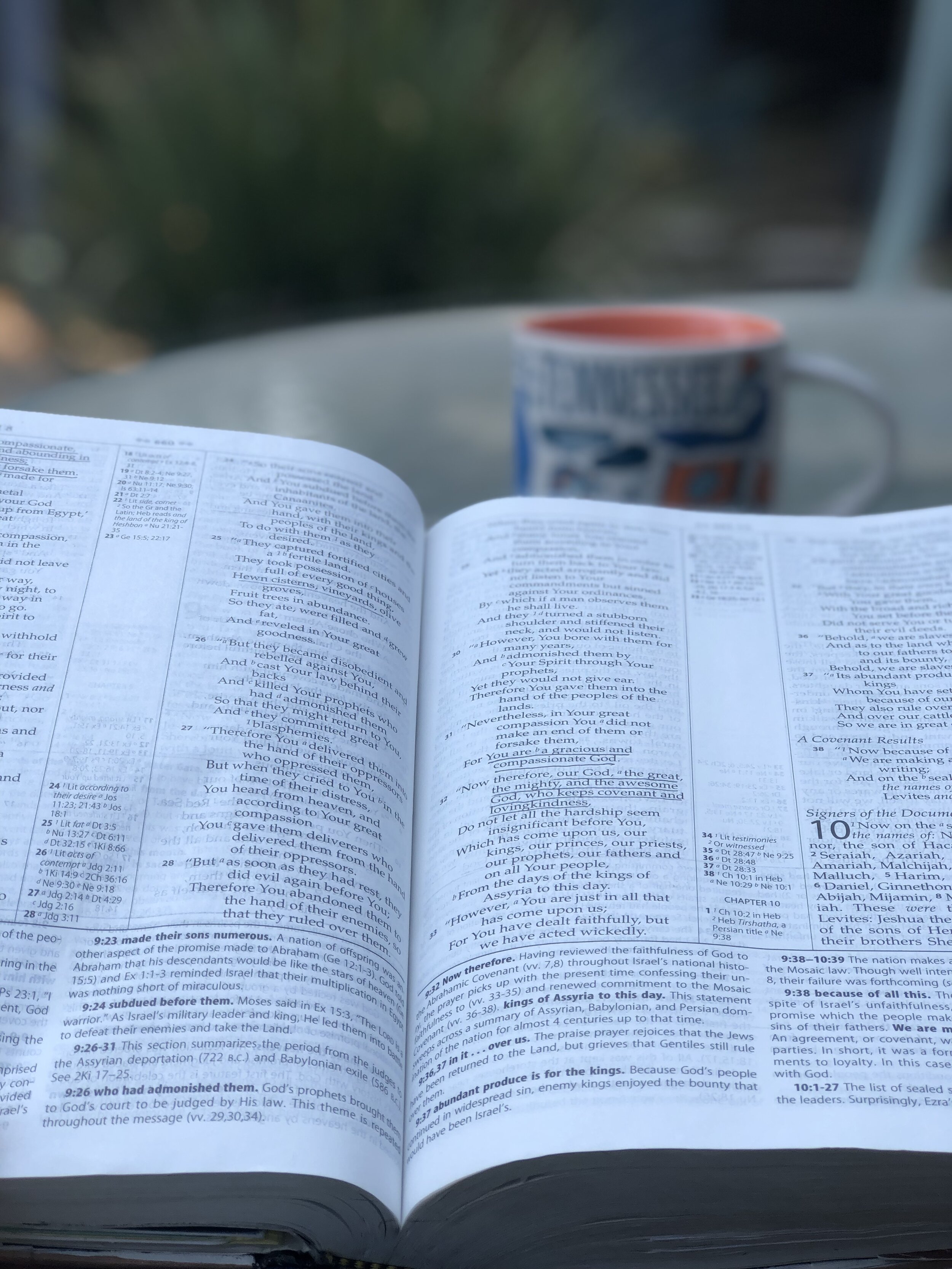 Reflecting on Nehemiah 9