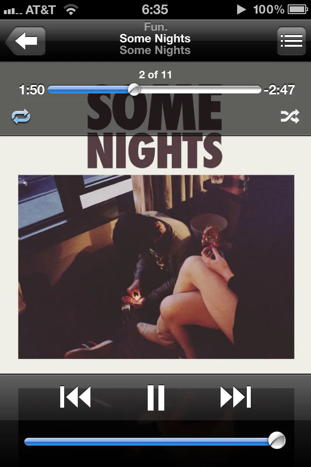 Song is stuck I my head !
And I still love it !


“Some nights, I stay up cashing my bad luck; some nights, I call it a draw
Some nights, I wish that my lips could build a castle
Some nights, I wish they’d just fall off

But I …