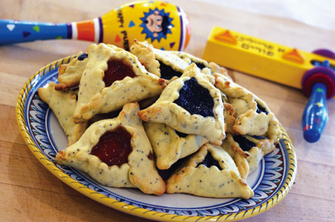 Hamantaschen ("Haman's Ludicrously Giant Ears") are Purim's traditional treat....