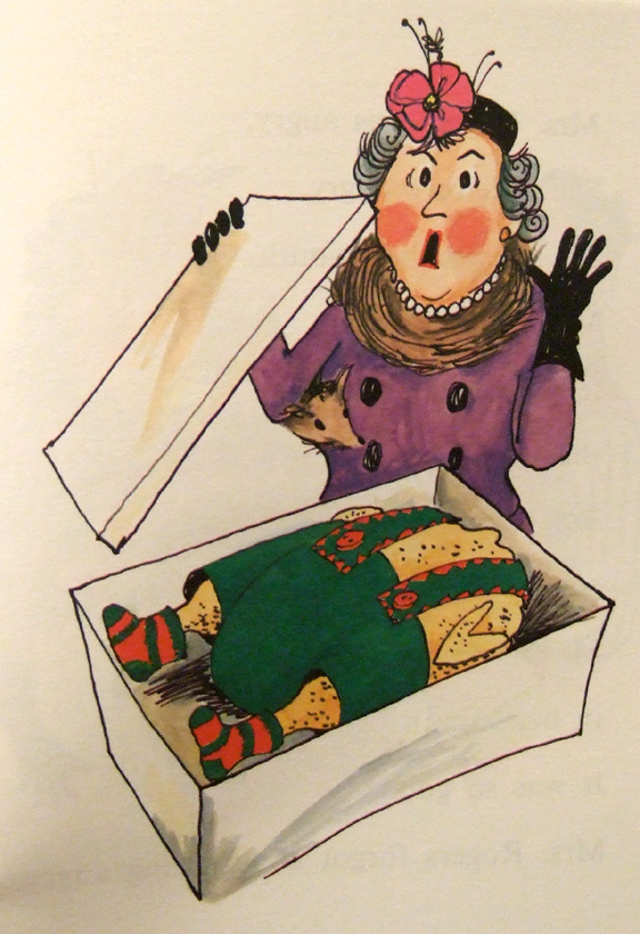 Dressing the chicken - my favorite! (To Mrs. Rogers great horror....)