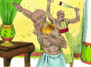 Pharaoh's magicians can't replicate God's lice plague; only suffer God's version