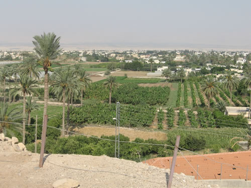 Modern Jericho, just north of the land where Sodom and Gomorrah would have been situated.