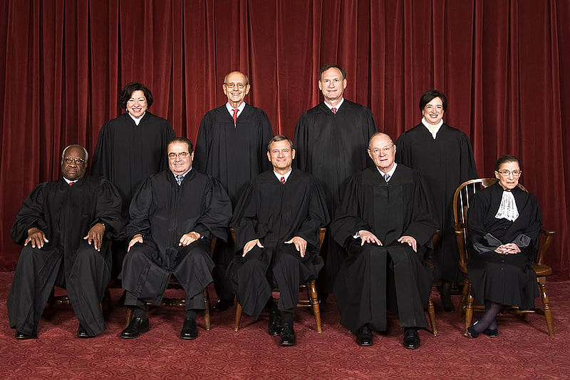 The US Supreme Court 2015. Including a most demure (-looking) Justice Ruth Bader Ginsberg.