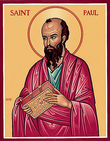 Boy, Paul sure doesn't look happy here! Maybe it's because he's thinking about what to say about "marriage."