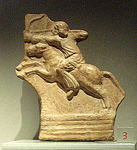 Parthian horseman, on display at the Palazzo Madama, Turin. 