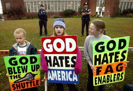 Unfortunately, truly nutty (and teeny tiny) religious communities always make it into the media because of the crazy crap they spew, and viewers are turned into spiritual "g.i.'s" in a snap.