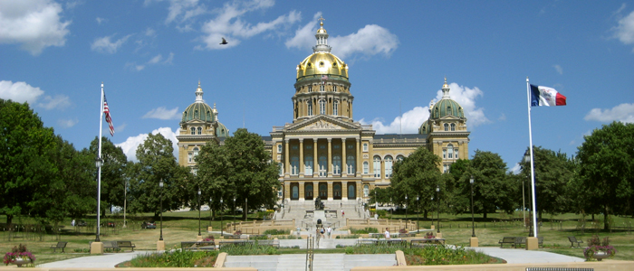 Des Moines is not only the capital of Iowa but is (or at least was at Christmastime 1999) also the Jell-o Capital.