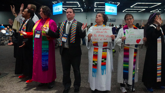Participants of the 2016 UMC General Conference are "on the move." 